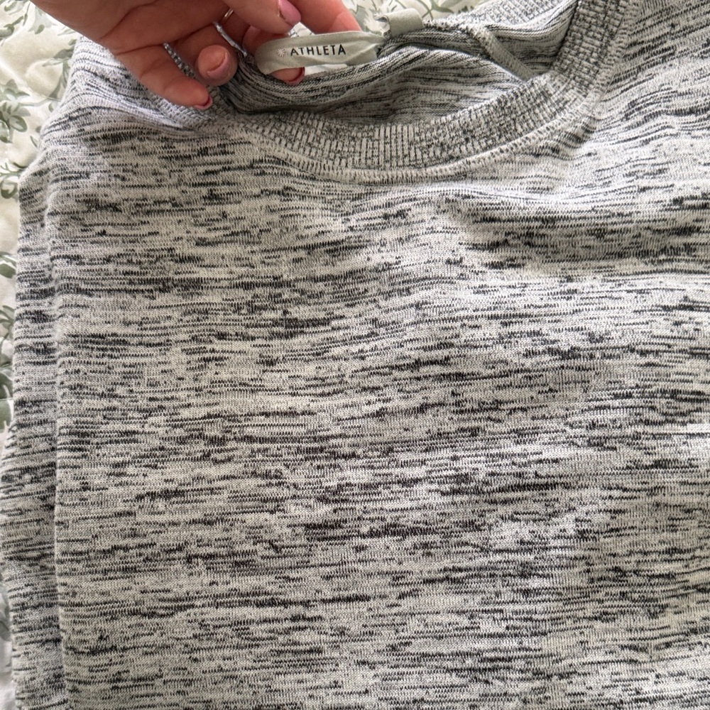 Athleta Women's Marled Gray Crewneck Sweater